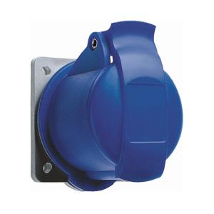 Amphenol Wall Socket 32A CEE 232-6 IP44 Panel Blue