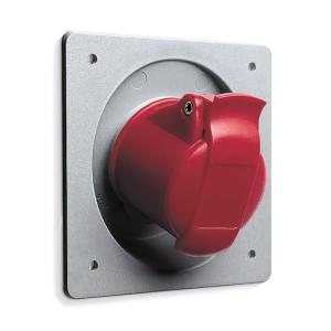 Amphenol Wall Socket 32A CEE 232-6 IP44 Panel Red