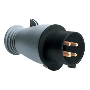 Amphenol Plug 32A 4-Pole 600-690V IP44 Black