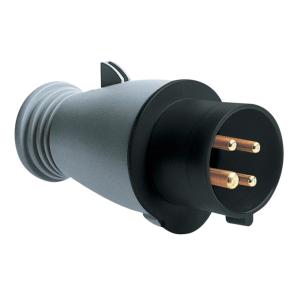 Amphenol Plug 32A 4 Poles 500V IP44 Black