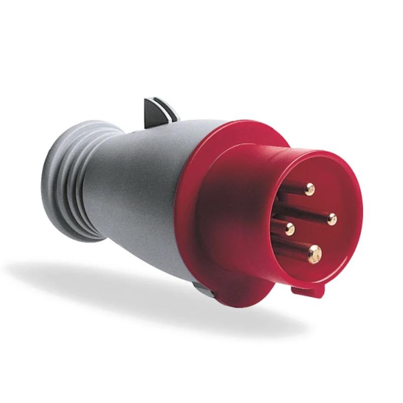 Amphenol Stik 32A 4-Polet IP44 Rød