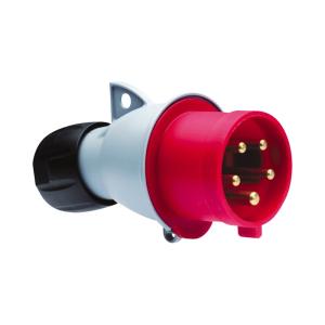 Amphenol Plug 32A 415V IP44 Red