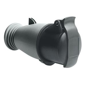 Amphenol Socket 16A 4 Poles 500V IP44 Black