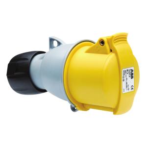 Amphenol Socket 32A 110V IP44 Yellow