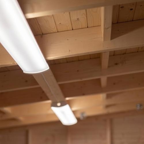 Allmänbruksarmatur Liteline Basic On/Off 1200 830 1175x150x50mm 38W 4480lm IP44 Vit HideaLite