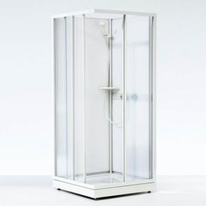 Contura Shower, Next Top With Sliding Doors, 80x80x175cm, White