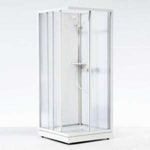 Contura Shower, Next Upper Part With Open Entrance Side, 80x80x186cm, White