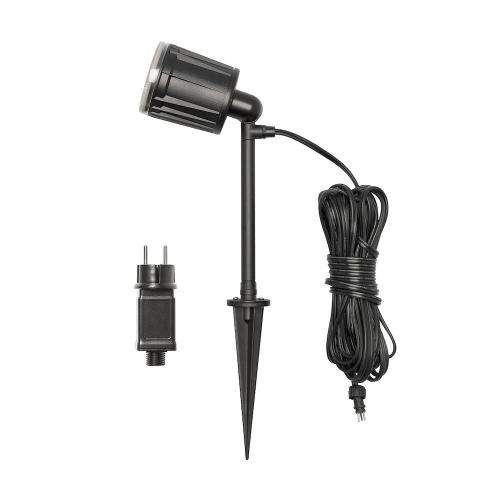 Amalfi LED Spot Inklusive Transformator 4x1W 12V IP44 Svart Konstsmide