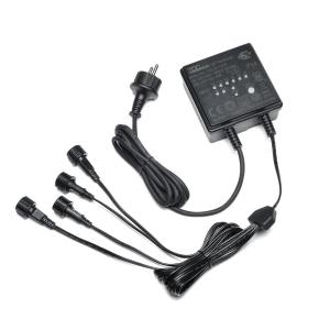 Trafo Timer Ljusrelä 12V 48W IP44 Svart Konstsmide