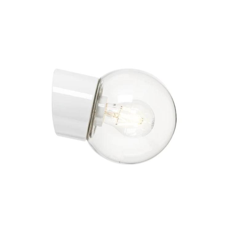 Arm Glob 150 Vægarmaturer Klar, IP54, E27, Hvid, IFÖ ELECTRIC