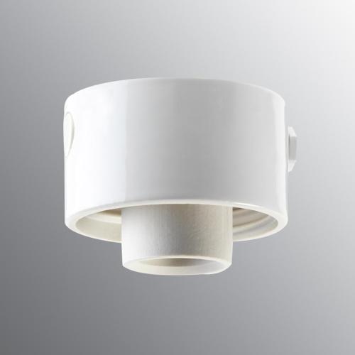 Sokkel, lige, 230V, 75W, IP54, E27, hvid, IFÖ ELECTRIC