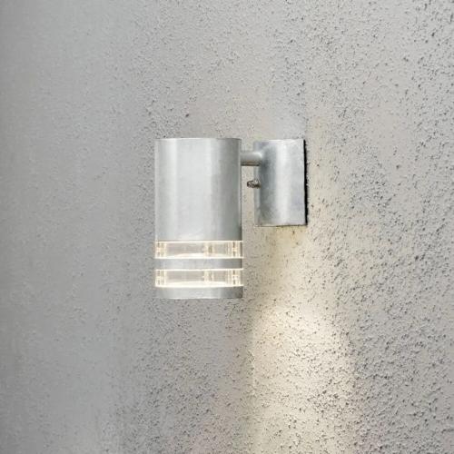 Modena Væglampe Nedad GU10 230-240V IP44 15,5cm Galvaniseret Transparent Konstsmide