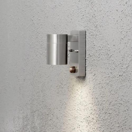 Modena Wall Light Down With Motion Sensor PIR GU10 230-240V IP44 Stainless Konstsmide