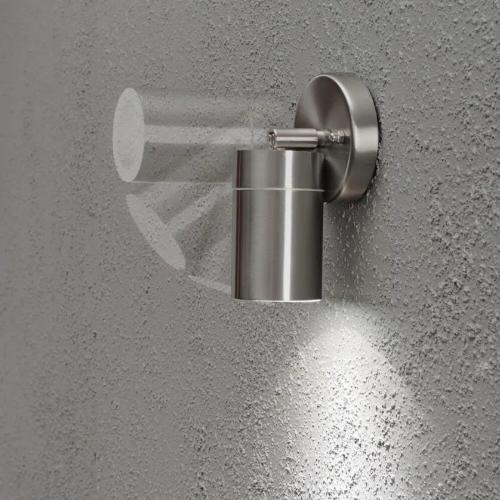 Modena Wall Light Low Energy Directional GU10 230-240V IP44 Stainless Konstsmide