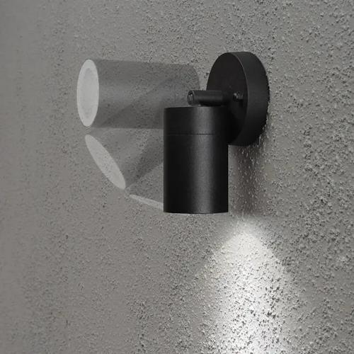 Modena Wall Light GU10 15cm 230-240V IP44 Black Konstsmide
