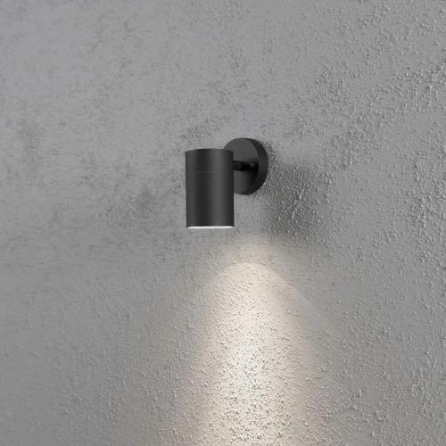 Modena Væglampe Nedad GU10 230-240V IP44 12cm Sort Konstsmide