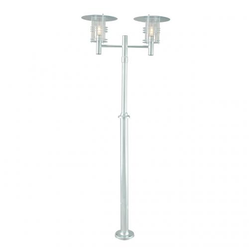 Stolpe Stockholm 2xE27 Galv, Norlys 283GA