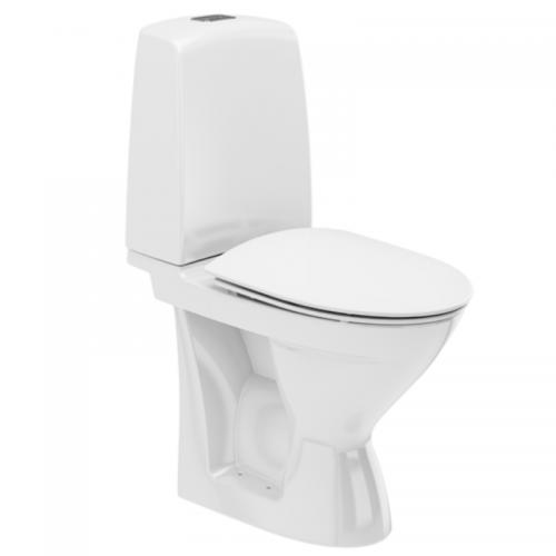 Ifö Spira WC-stol 6262 Rimfree® P-lås, Hårdsits SC