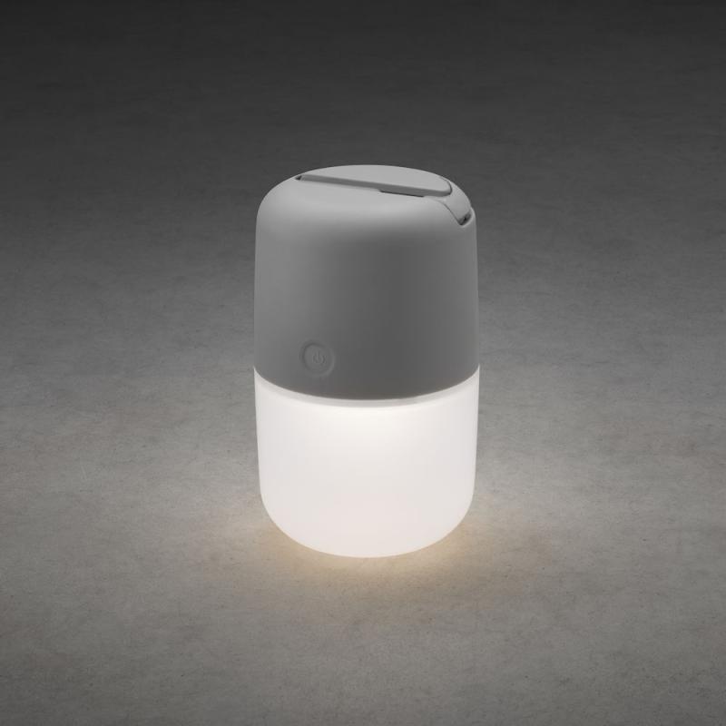 Assisi Solcelle/USB LED 3,7V IP44 Grå Konstsmide