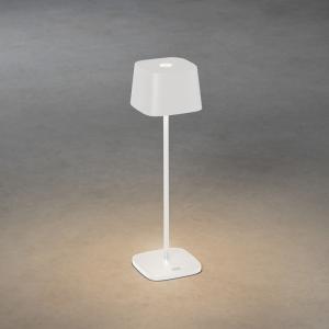 Capri Bordlampe Hvid USB, Konstsmide
