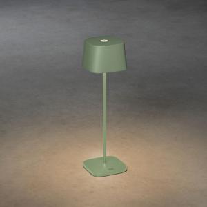 Capri Bordlampe Grøn/Grå USB, Konstsmide