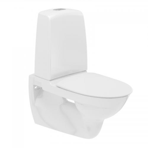 Vägghängd WC-stol Ifö Spira Rimfree 6293 enkelspolning mjuksits