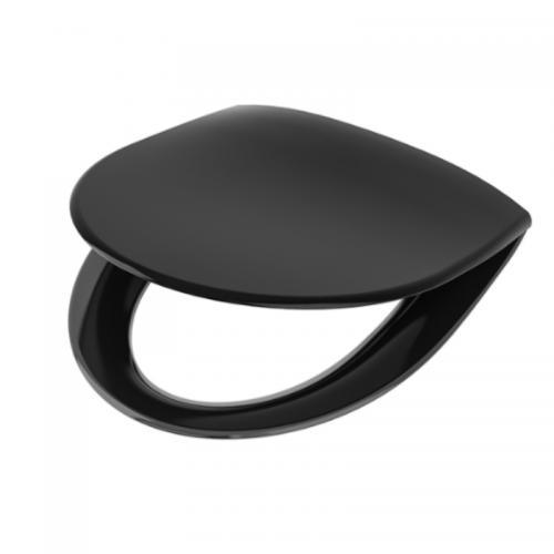 WC-Sits Ifö Spira Hårdsits 99497, Mjukstängande, Svart