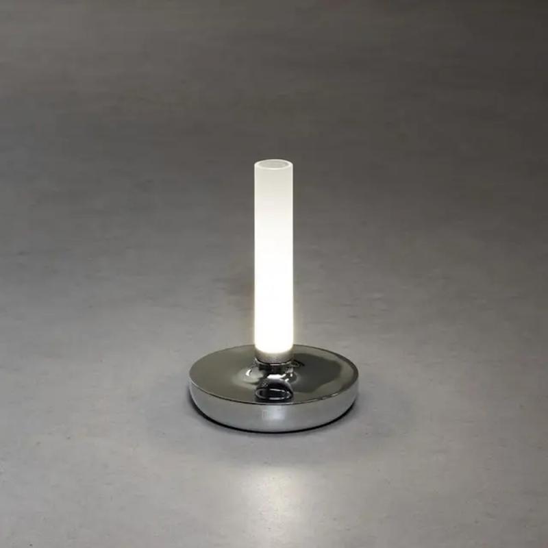 Biarritz Bordlampe USB 3.7V IP54 Sølv Konstsmide
