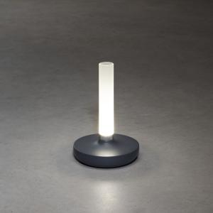 Biarritz Bordlampe Mørkegrå USB 2.5W,  Konstsmide