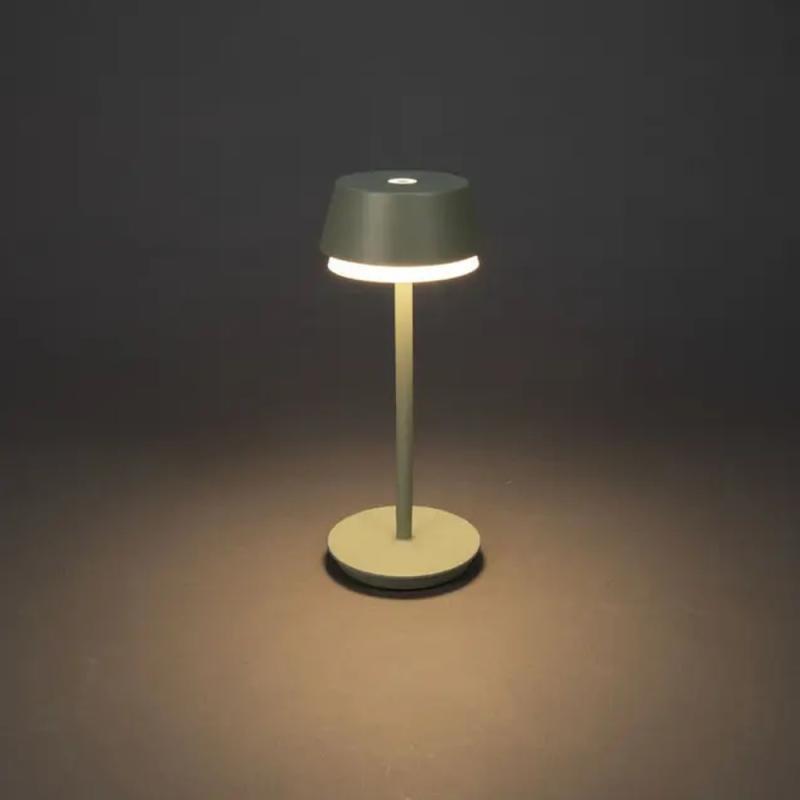 Bordlampe Lyon USB 3,7V IP54 Grøn/Grå Konstsmide