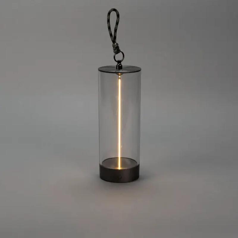 Edison S Bordlampe USB 3.7V 2700K IP54 Mørkegrå Konstsmide