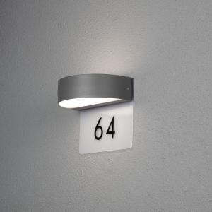 Monza Wall Light 2x4.5W LED Grey, Konstsmide
