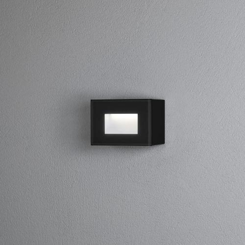 Chieri Vägglykta LED 4W 230-240V IP54 Svart Konstsmide