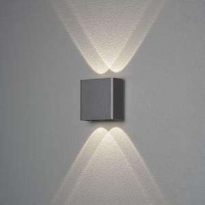 Chieri Wall Light 2x2 LED Mgrey, Konstsmide