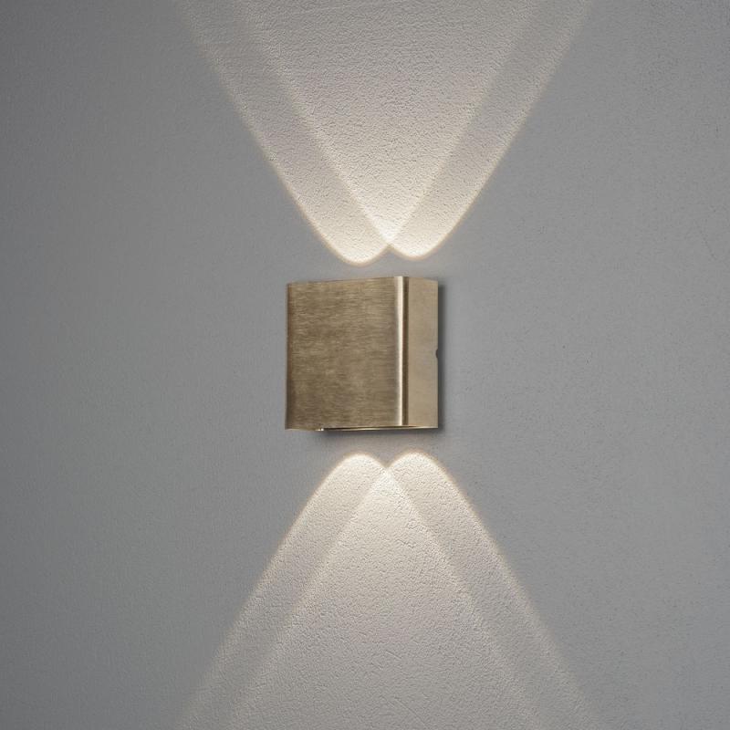 Chieri Væglampe LED 2x2W 230V IP54 Messing Konstsmide