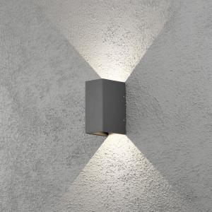 Cremona Wall Light Dark Gray LED 2x3W, Konstsmide