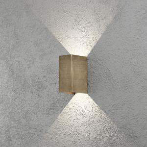 Cremona Wall Light Brass LED 2x3W, Konstsmide