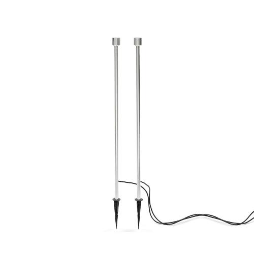 Monza Dekorativ Belysning 107,5cm 2x3W 12V IP44 Grå 2stk Konstsmide