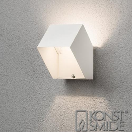 Pescara Væglampe Terning, Hvid, Konstsmide