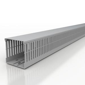 Canalplast Cable Duct 100x80mm 2m Slot Grey