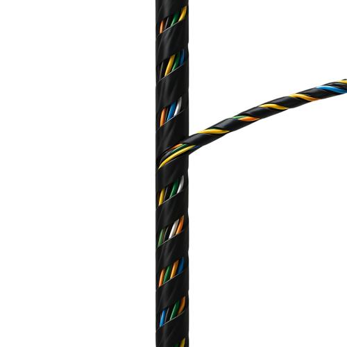 Canalplast Kabelspiral 6mmx25m Svart