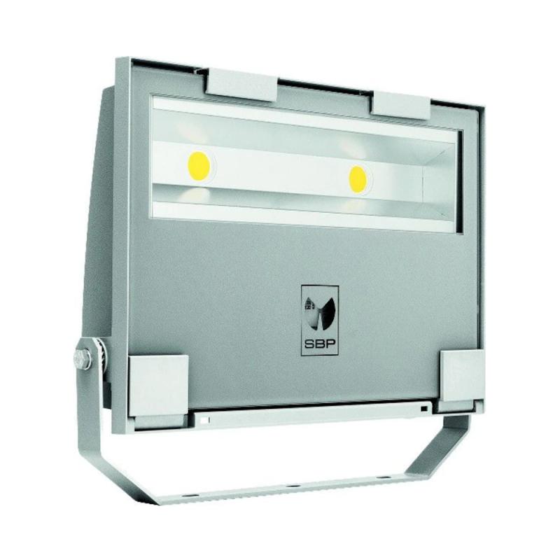 Strålkastare Guell 2 Asymmetrisk 80W 220-240V 7224lm 4000K IP66 Grå Scan Interlight
