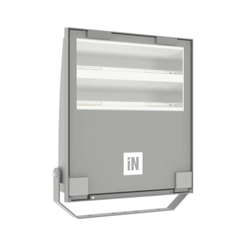 Floodlight Guell 2.5 Asymmetric 3Poles 156W 220-240V 18453lm 4000K IP66 White Scan Interlight