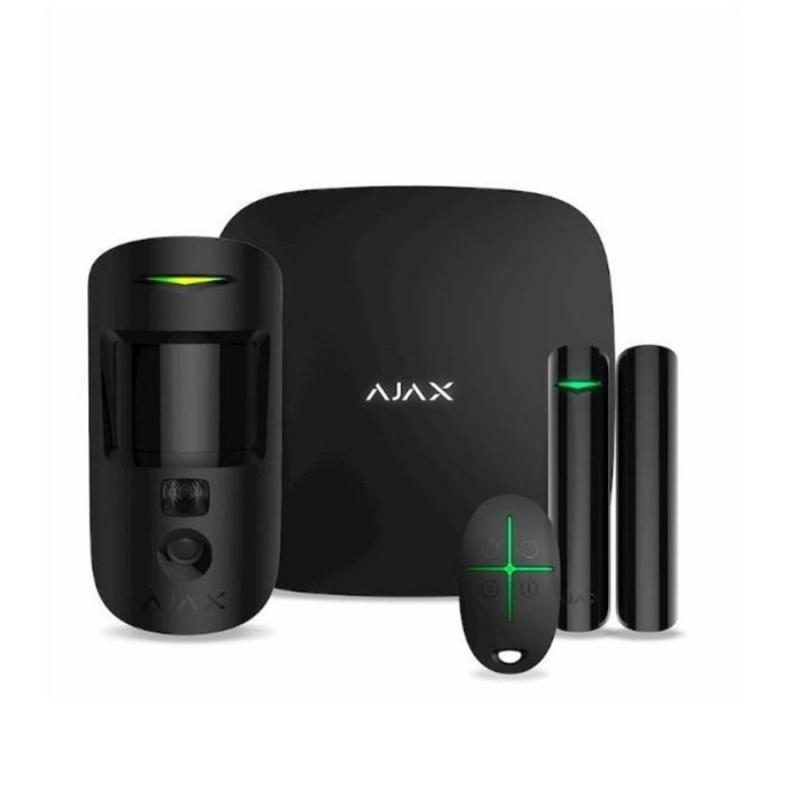 AJAX Ajax HubPlus Motion Cam Startpaket (Vit, Svart) (Svart)