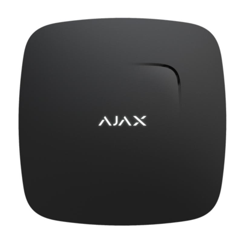 Ajax FireProtect Rök Och Temperaturdetektor Svart