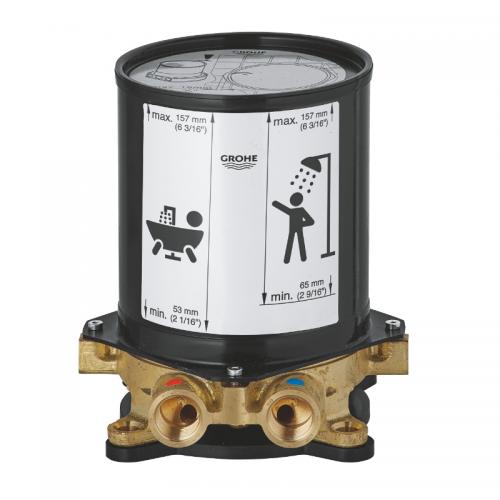 Inbyggnadssats för fristående dusch- & karblandare