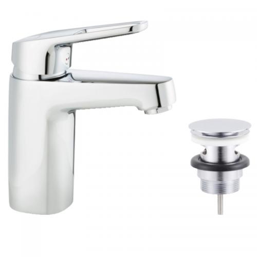 Siljan Tvättställsblandare m Push-downventil 83535000