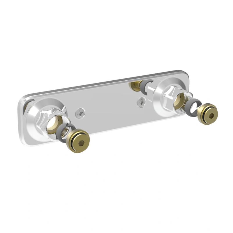 Blanderbeslag V6 160mm CC Dy16x2,0mm Plast Chrome Vatette