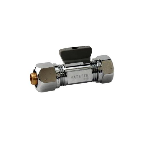 Kugleventil VA2130 16xCU10 Lige Forkromet Vatette