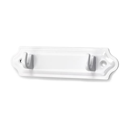 Handdukshängare 2-Krok 124-2, 108mm Vit, Habo 86348